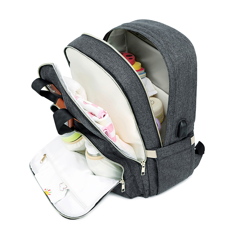 Grand sac à langer usb unisexe pour papa