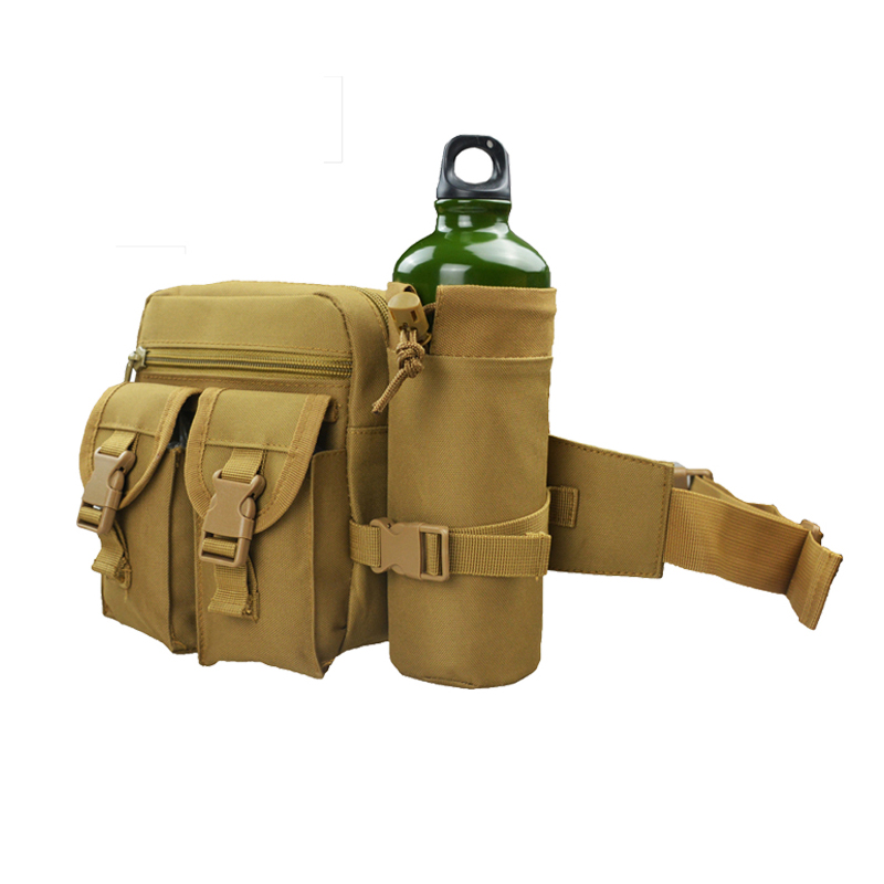 Sac banane à bandoulière militaire avec porte-bouteille d'eau