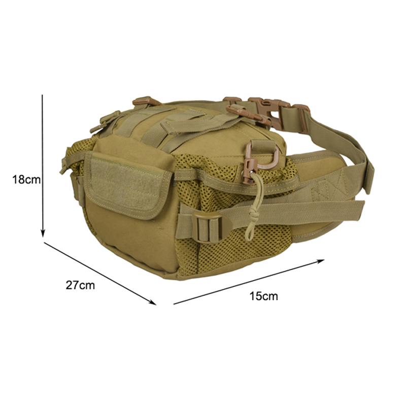 Sac de taille d'alpinisme de voyage d'équitation tactique de camouflage d'armée