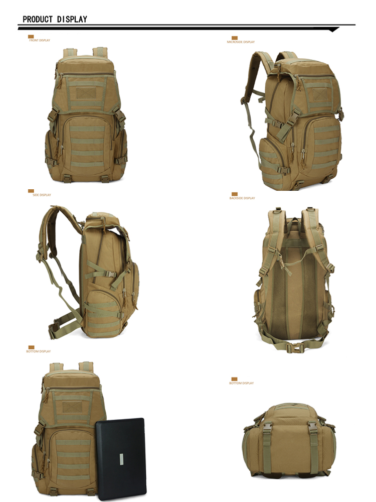 Sac à dos tactique militaire molle armée camping montagne 50L