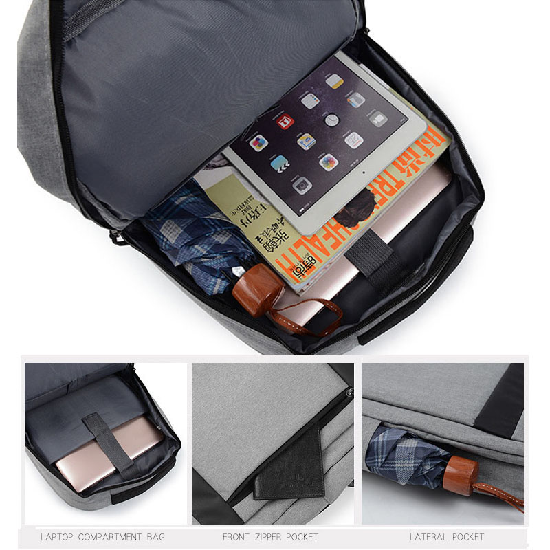 Sac à dos pour ordinateur portable antivol pour entreprise de voyage étanche usb intelligent