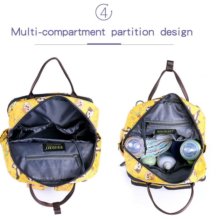 Impression personnalisée mini sac à langer unisexe pour bébé