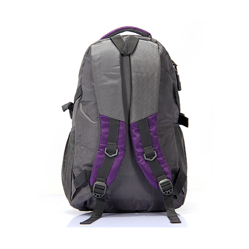 Grand sac à dos personnalisé de voyage en polyester violet camping unisexe