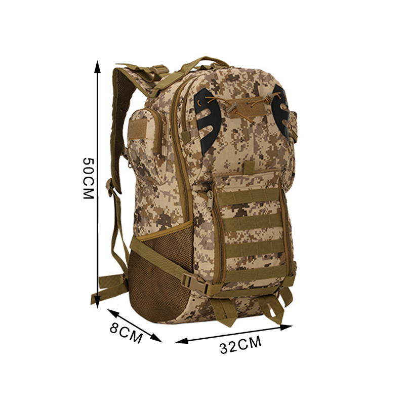 Sac à dos tactique militaire molle de randonnée en plein air imperméable 45L