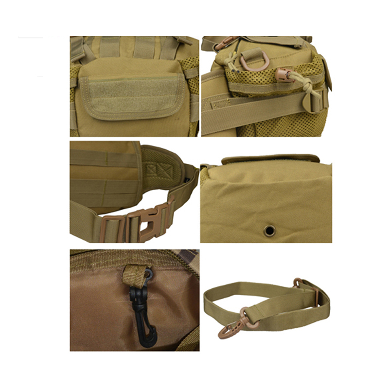 Sac de taille d'alpinisme de voyage d'équitation tactique de camouflage d'armée