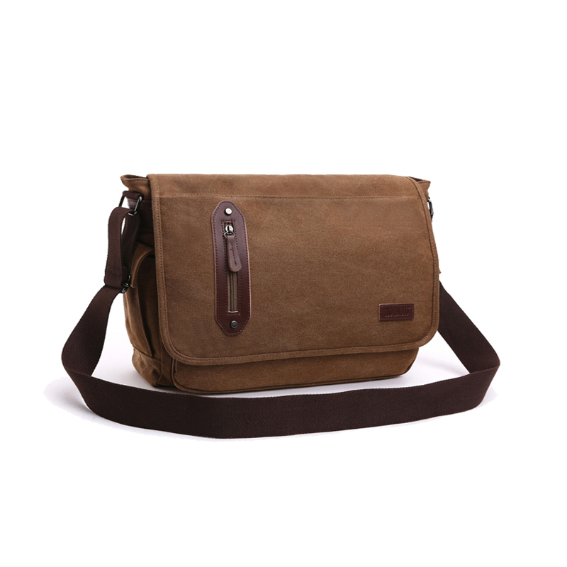 cartable en toile messenger épaule crossbody school sling bag