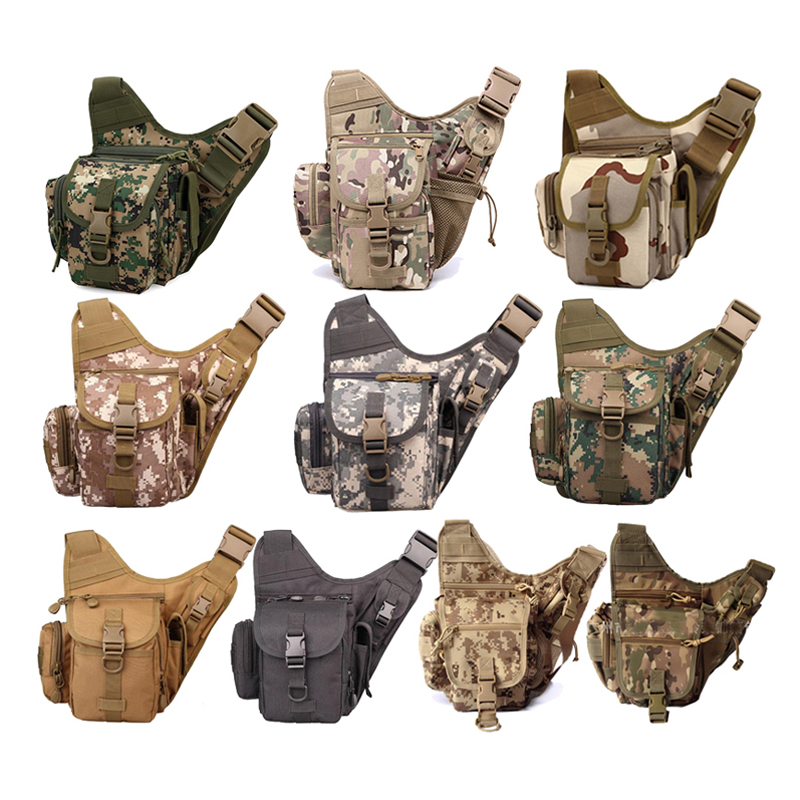 Sac de selle de camouflage de messager de voyage de moto tactique militaire