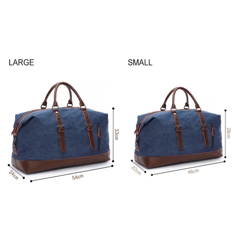 Sac polochon en toile de voyage personnalisé week-end pour hommes