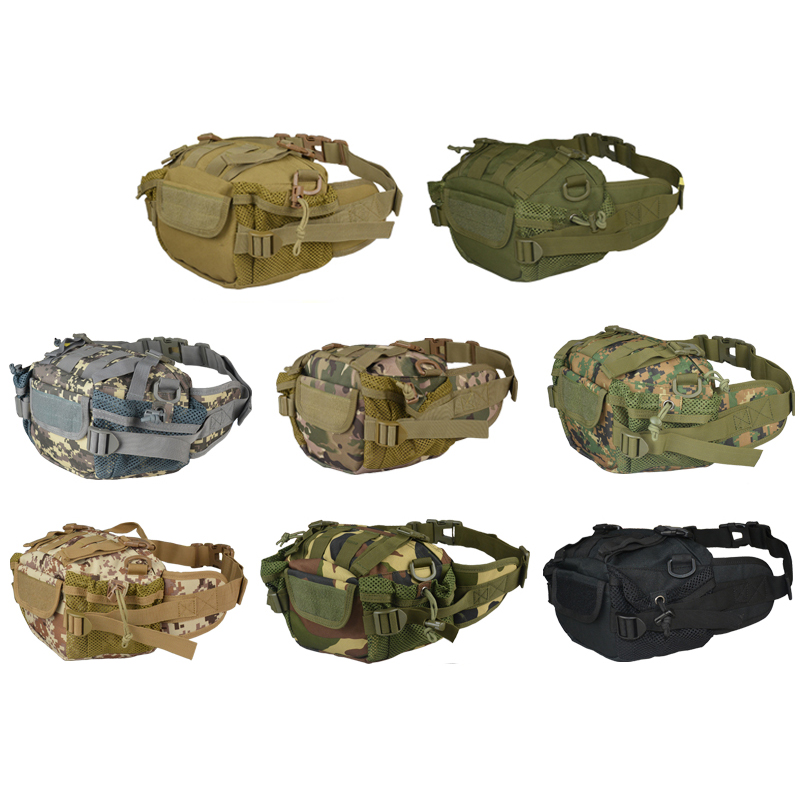 Sac de taille d'alpinisme de voyage d'équitation tactique de camouflage d'armée