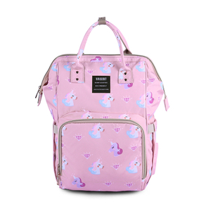 Poussette licorne rose Sac à langer sac à dos pour bébé