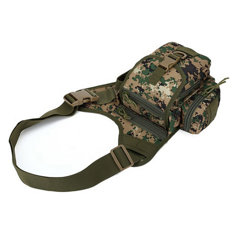 Sac de selle de camouflage de messager de voyage de moto tactique militaire