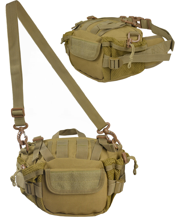 Sac de taille d'alpinisme de voyage d'équitation tactique de camouflage d'armée