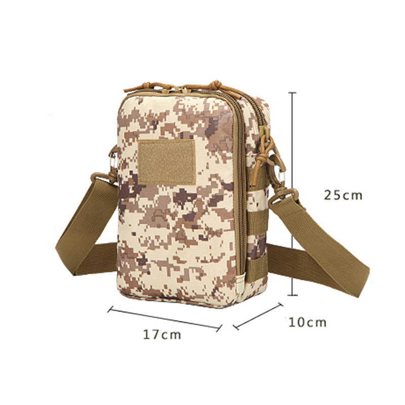 Mini sac de messager camouflage militaire tactique extérieur surdimensionné