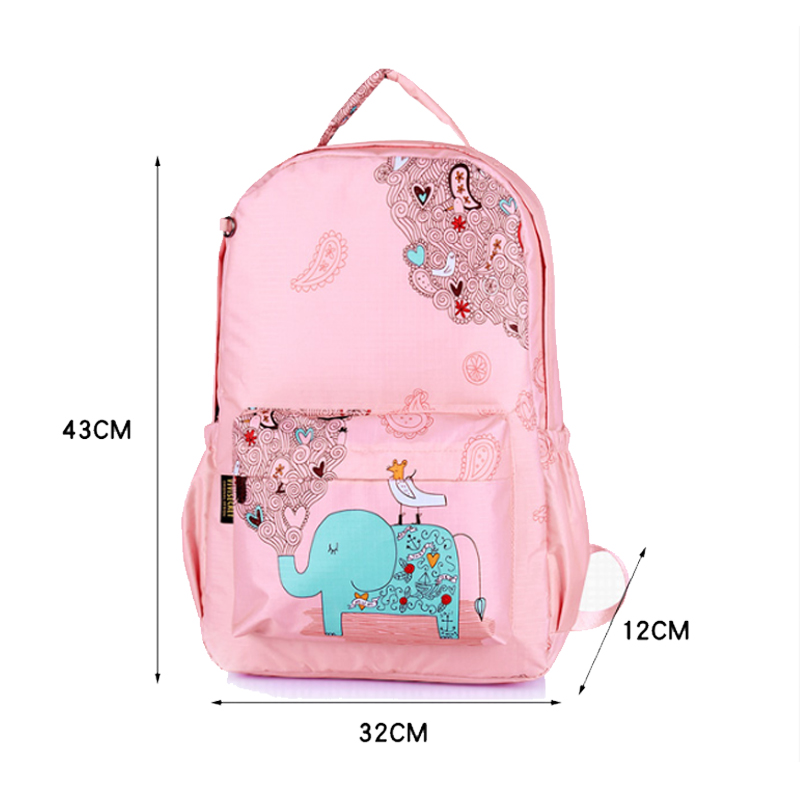 Sac à dos de sublimation de sac d'école de dessin animé imprimé par polyester fait sur commande