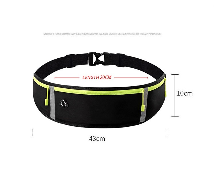  Elastic Running Fitness Reflective Reflective Fanny Waist Custom Sac