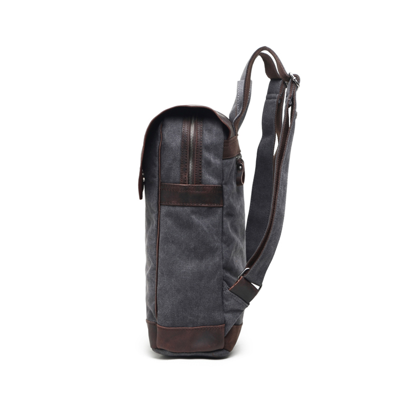 sac à dos de voyage pour homme en cuir véritable sac à dos en toile marine