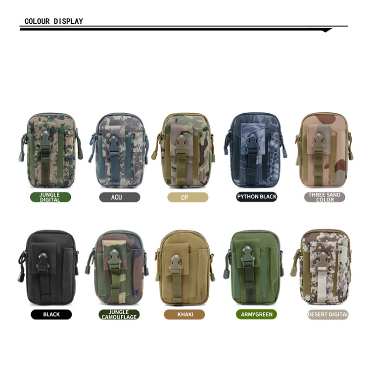 Épaule militaire tactique qui coule le sac de camouflage de la taille de la taille